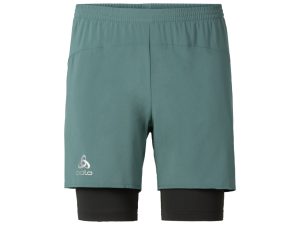 Odlo herre shorts - KANON - Silver pine/Graphite grey - Str. S