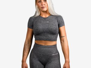 Relode Cropped T-Shirt Grey - L