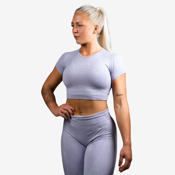 Relode Cropped T-Shirt Lilac - L