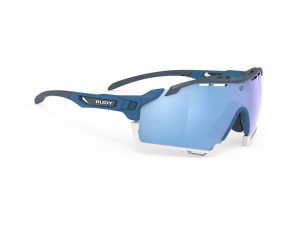 Rudy Project Cutline - Løbe- og cykelbrille - Multilazer Ice linser - Pacific blå mat