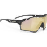 Rudy Project Cutline - Løbe- og cykelbrille - Multilazer gold linser - Sort gloss