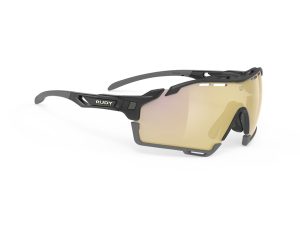 Rudy Project Cutline - Løbe- og cykelbrille - Multilazer gold linser - Sort gloss