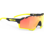 Rudy Project Cutline - Løbe- og cykelbrille - Multilazer orange linser - Mat sort