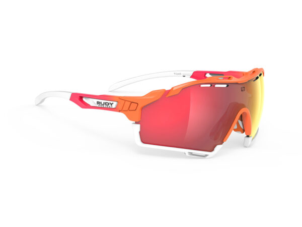 Rudy Project Cutline - Løbe- og cykelbrille - Multilazer red linser - Orange/Coral