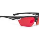 Rudy Project Stratofly - Løbe- og cykelbrille - Multilaser red linser - Mat sort