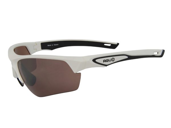 AGU Medina HD - Sports- og cykelbriller med 3 sæt linser - Hvid