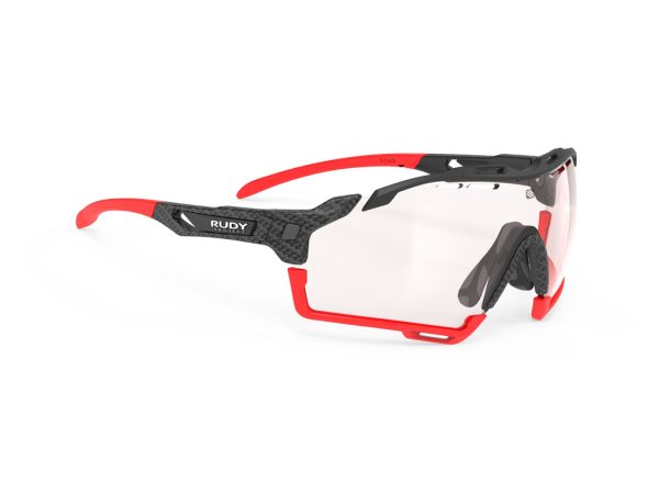Rudy Project Cutline - Løbe- og cykelbrille - Fotokromisk 2 red linser - Sort/Rød