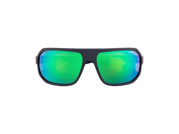 OÂ´NEILL 9028 Cykelbrille - Hydrofobisk Grøn Mirror Linse - Mat Sort